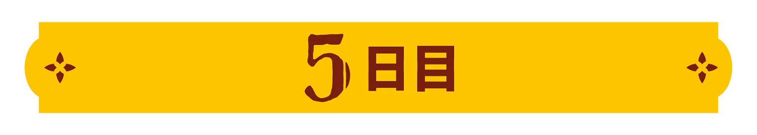 5日目の見出し