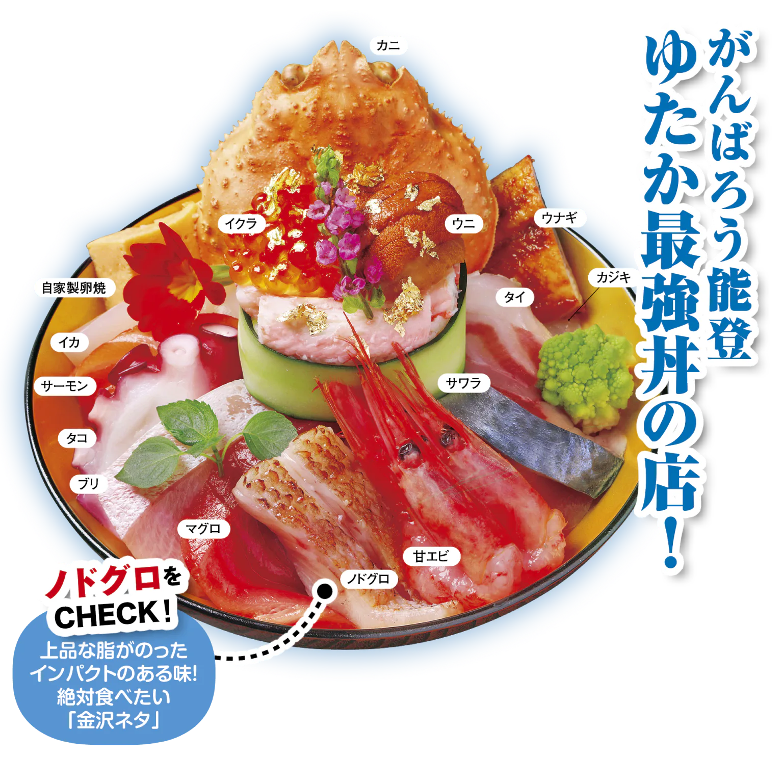 がんばろう能登ゆたか最強丼の画像