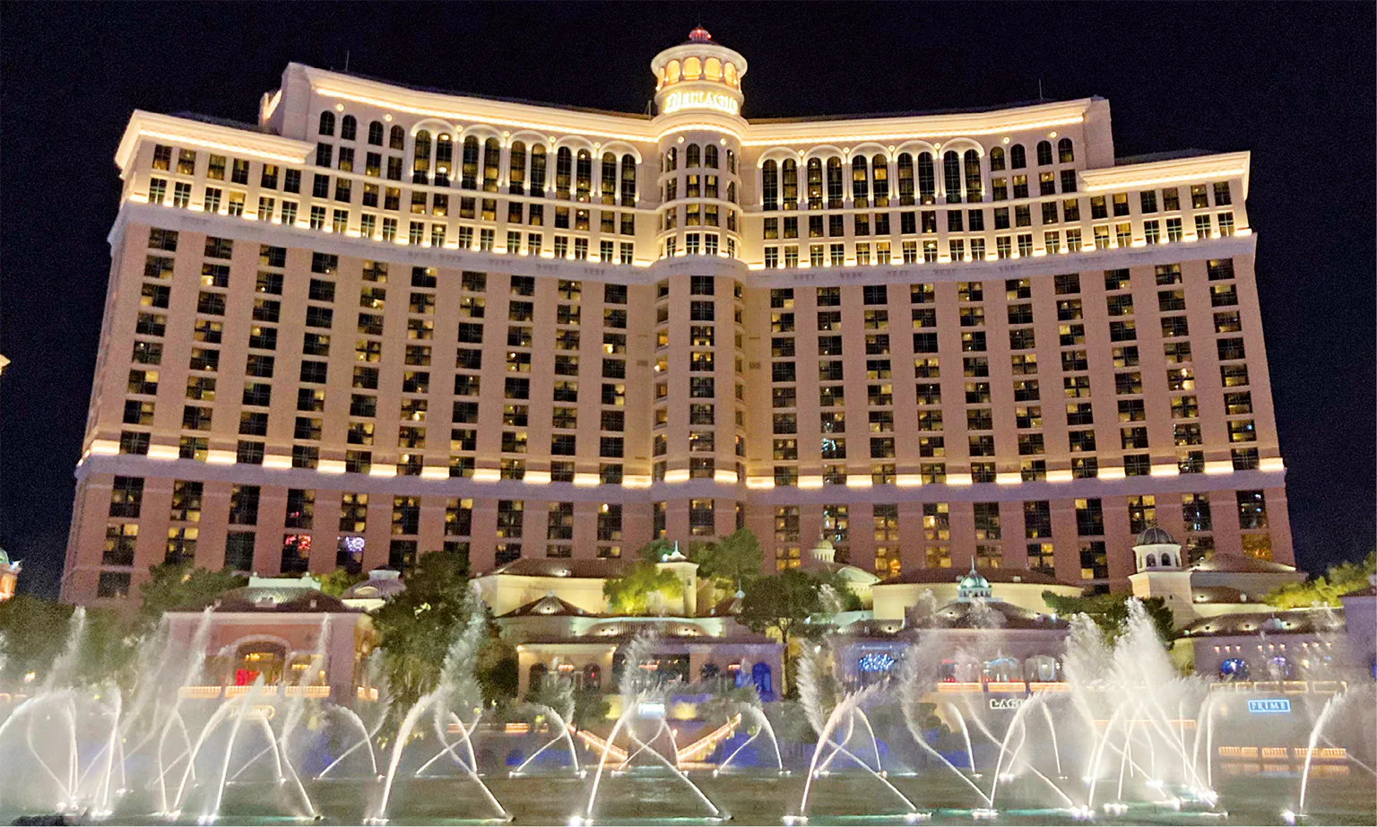  ベラッジオの噴水ショーの画像