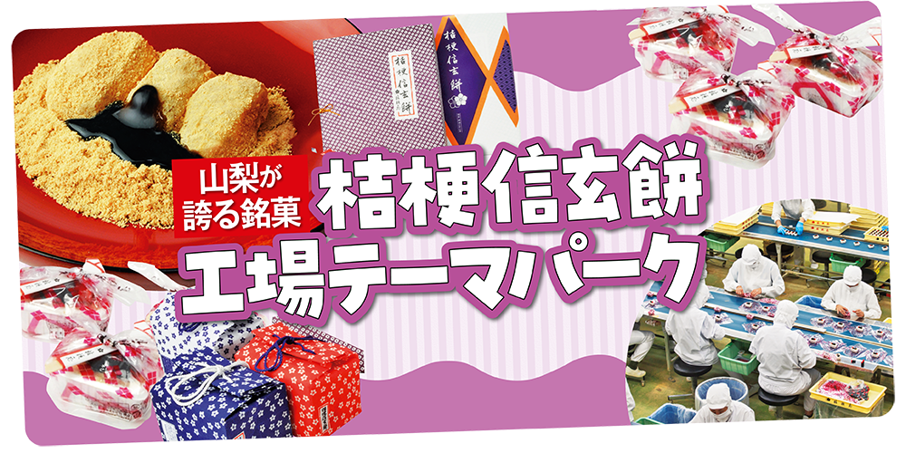 桔梗信玄餅 工場テーマパーク】詰め放題のコツや整理券、アウトレット