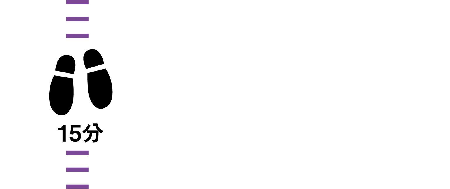 徒歩15分