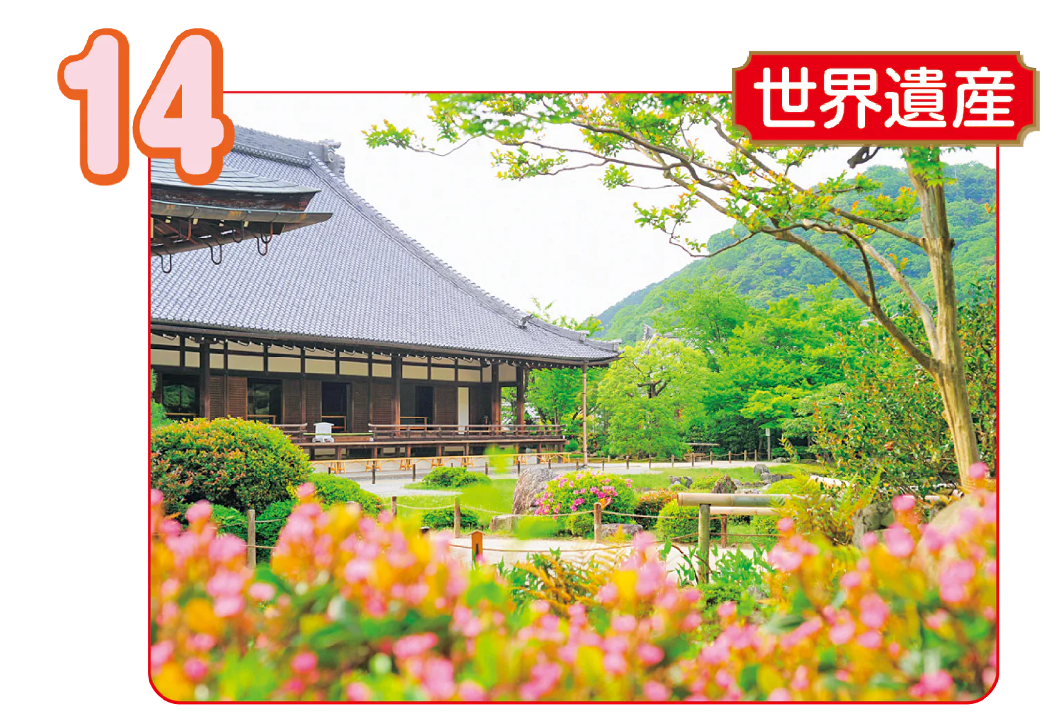 庭の周りを歩きながら鑑賞できるの画像