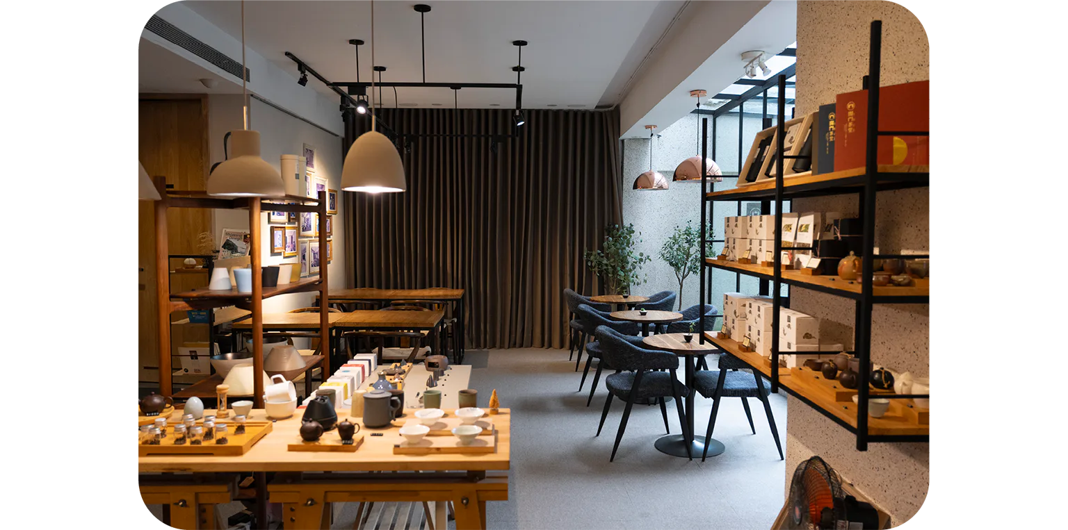開門茶堂の店内画像