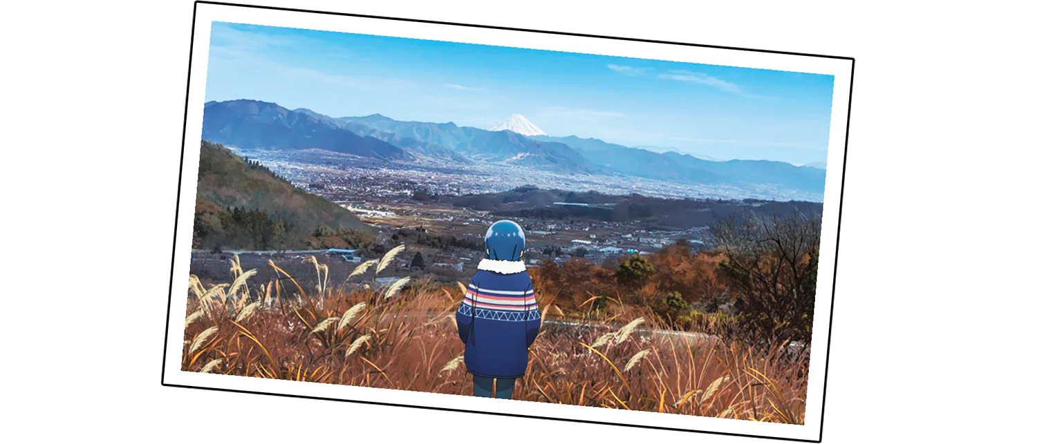 景色を眺めながら昔の記憶がよみがえるの画像