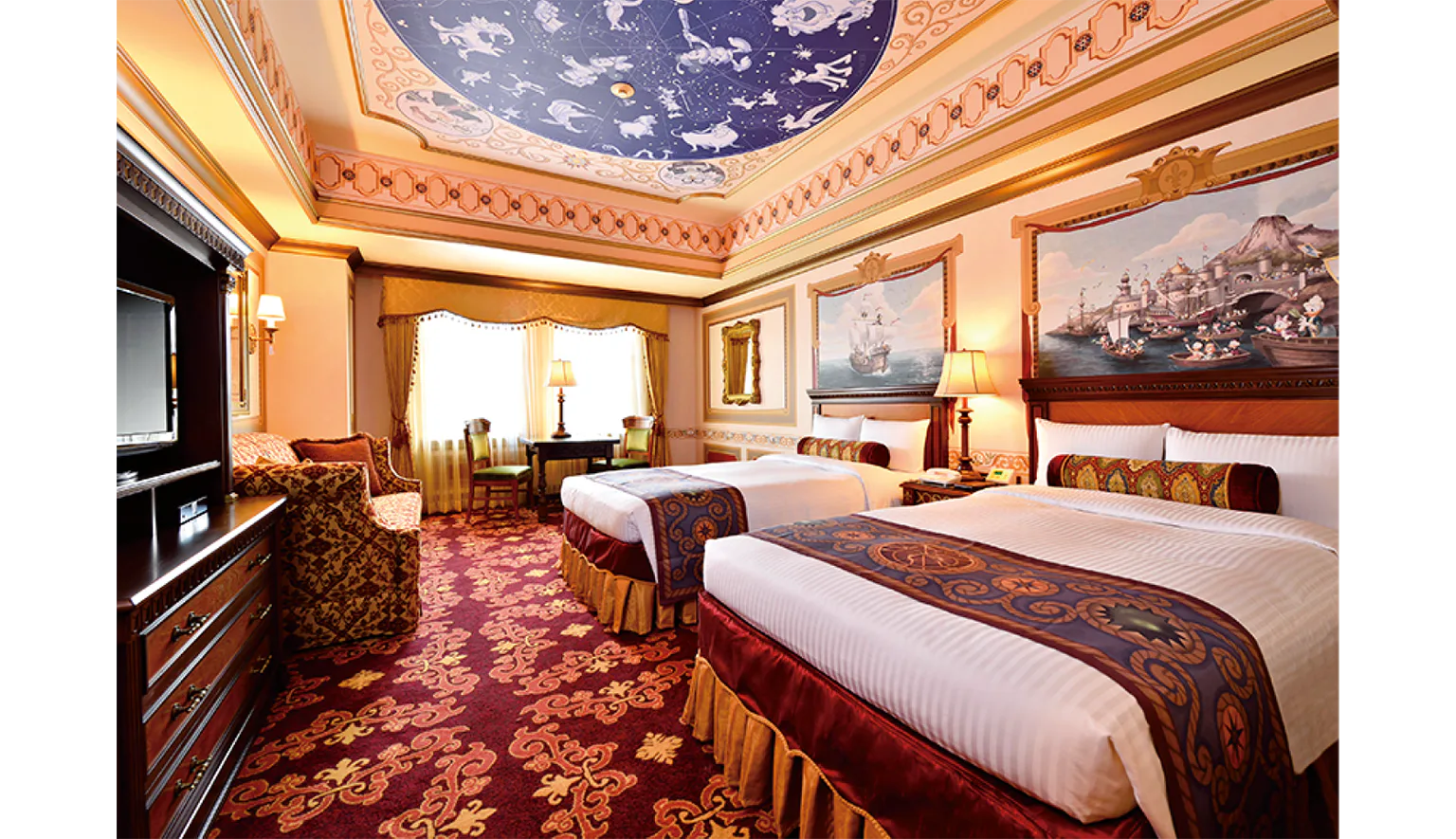 （写真）ミッキーと仲間たちの航海がテーマの、カピターノ・ミッキー・スーペリアルーム