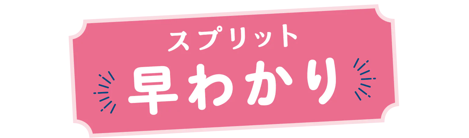 スプリット早わかりの見出し