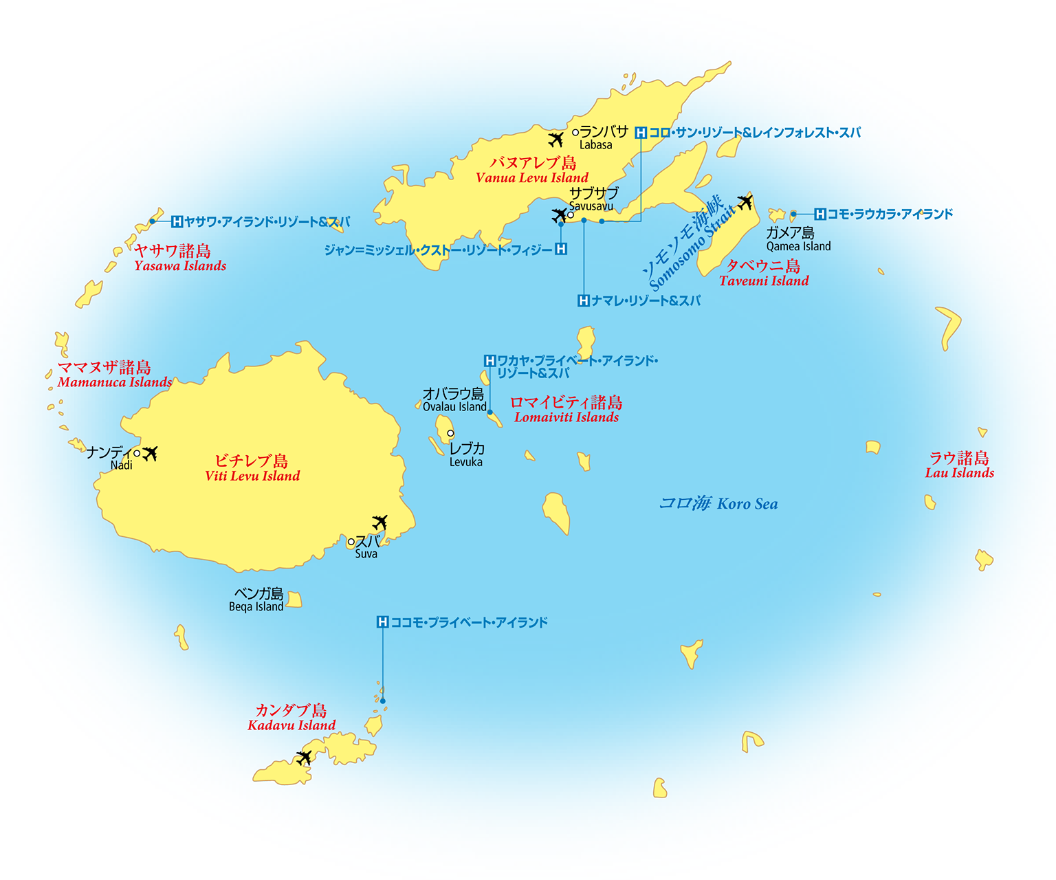 フィジー 地図