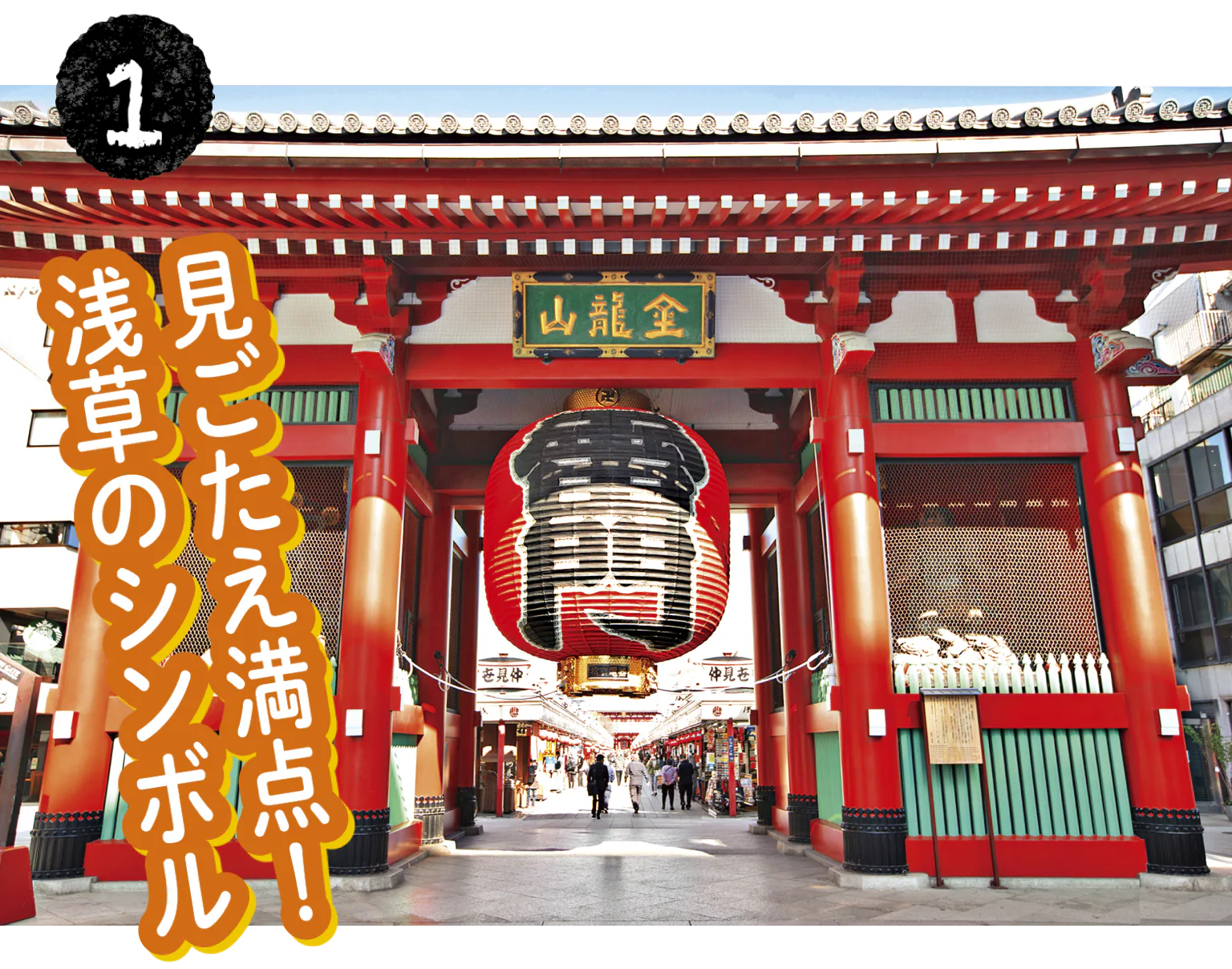 まずは玄関口雷門への画像