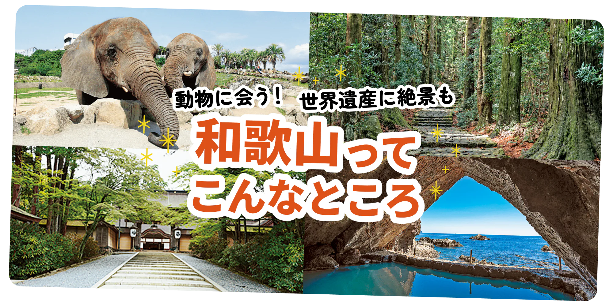 【和歌山観光】5つのエリア別の見どころ紹介｜季節のイベントもご紹介