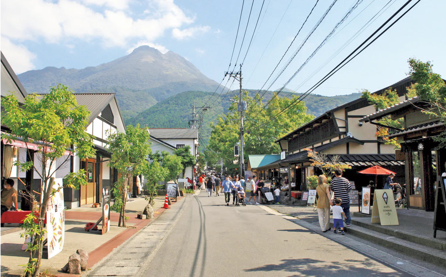 金鱗湖～湯の坪街道を散策の画像