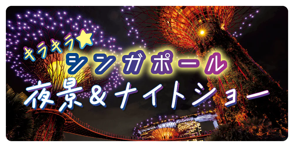 【シンガポール観光】夜景とナイトショーを満喫｜無料で楽しめるものからツアーまでご紹介
