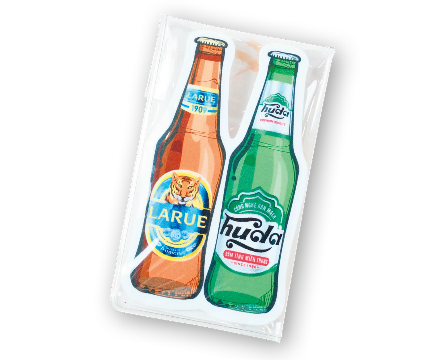 ローカルビールのステッカーの画像