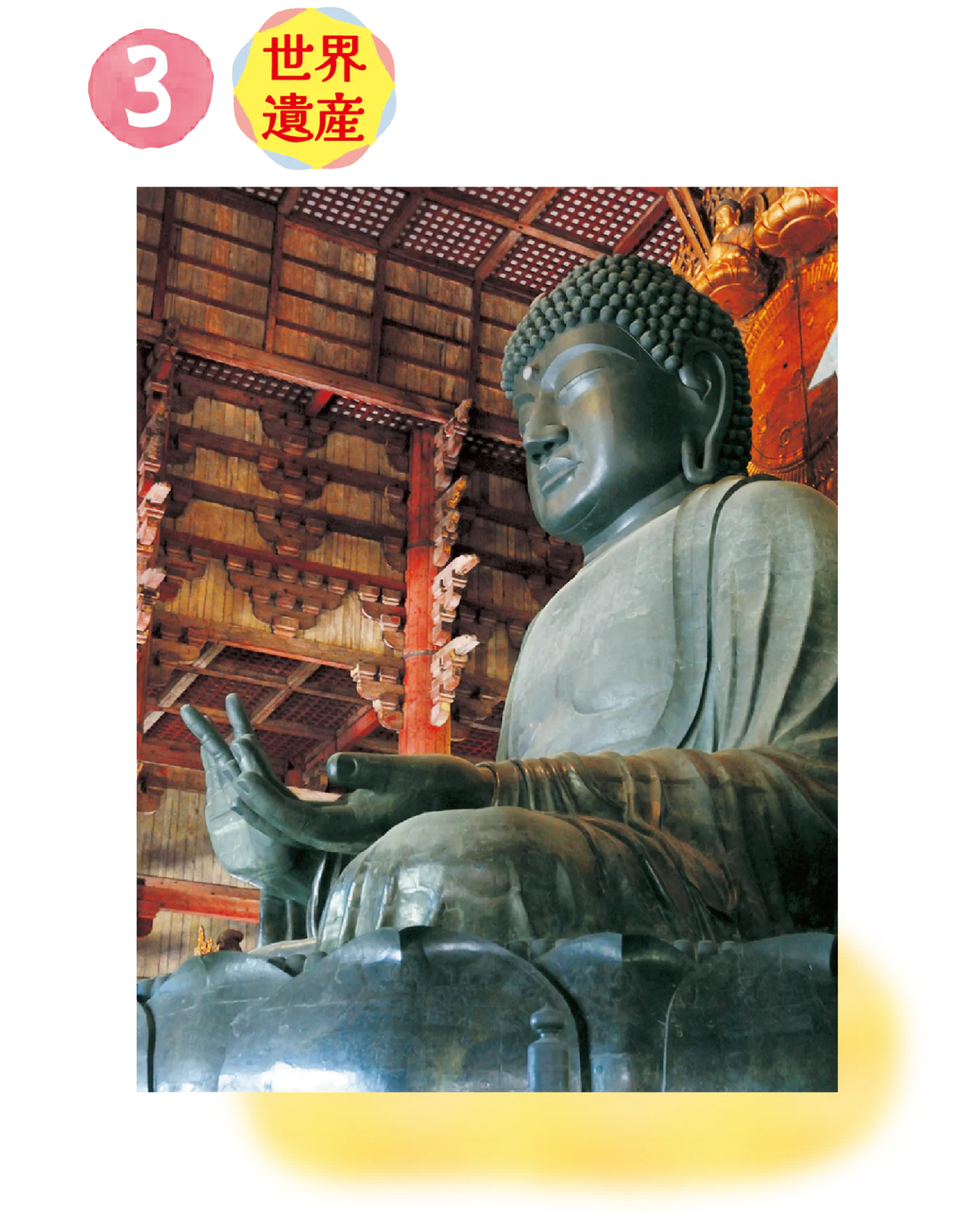 ビッグスケールの巨大寺院東大寺で大仏さまとご対面！の画像