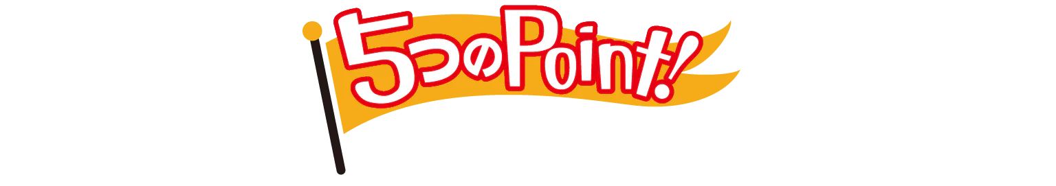 5つのPoint！の見出し