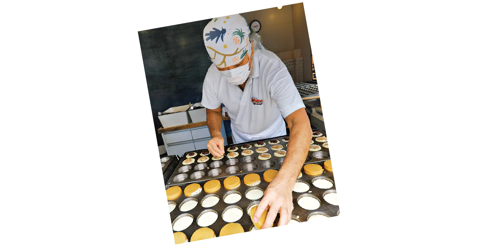 金時の甘太郎焼の店員の画像