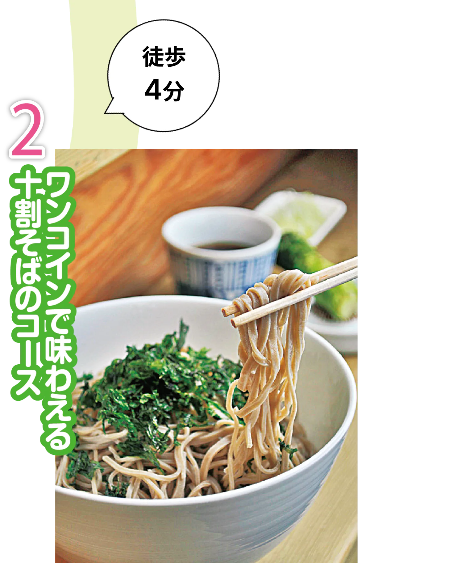 屋台十割そば さくだの十割そばのコースの画像