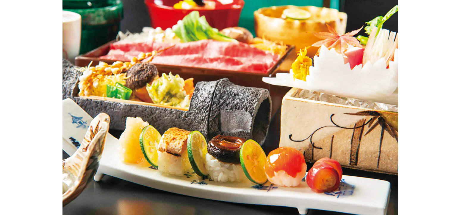 岩手の旬の食材を生かした料理の画像