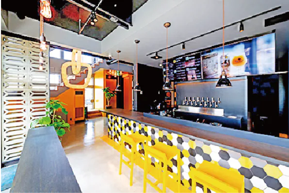 West Coast Brewing(WCB)のタップルームの画像