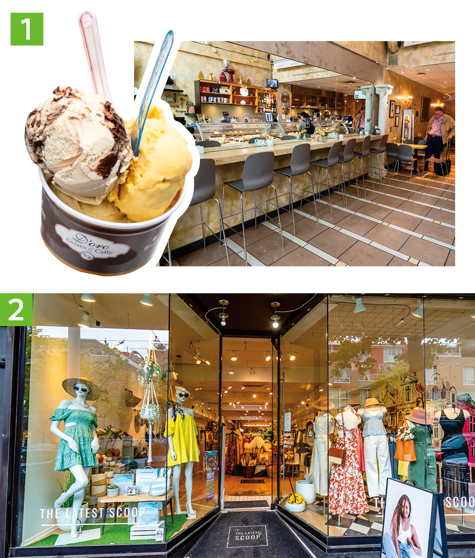 ロブソン通りのお店の画像