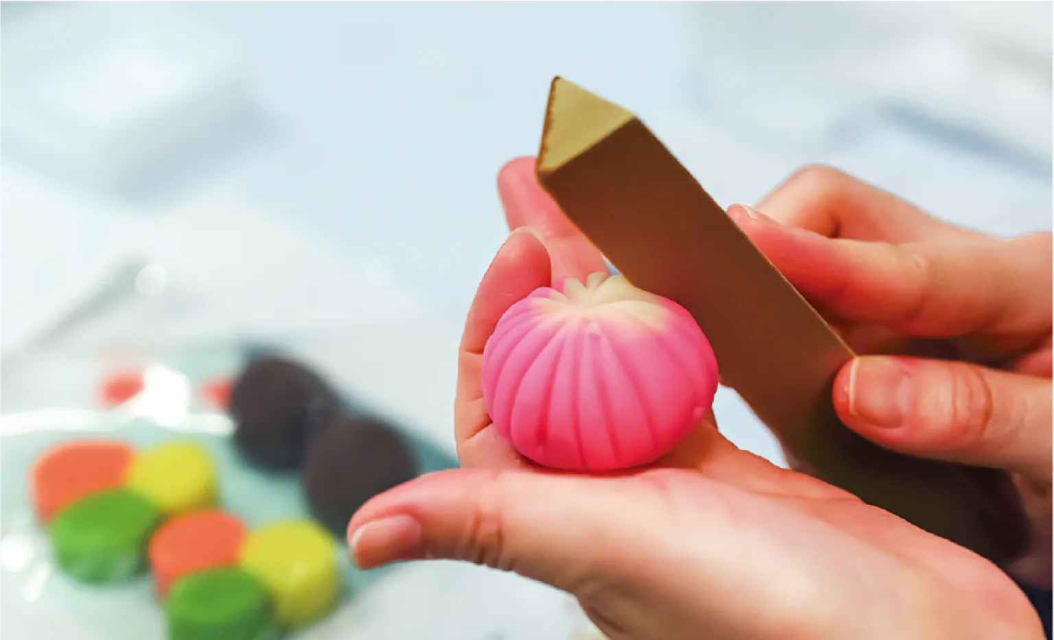 越山甘清堂 本店で本格的な和菓子作りに挑戦！の画像