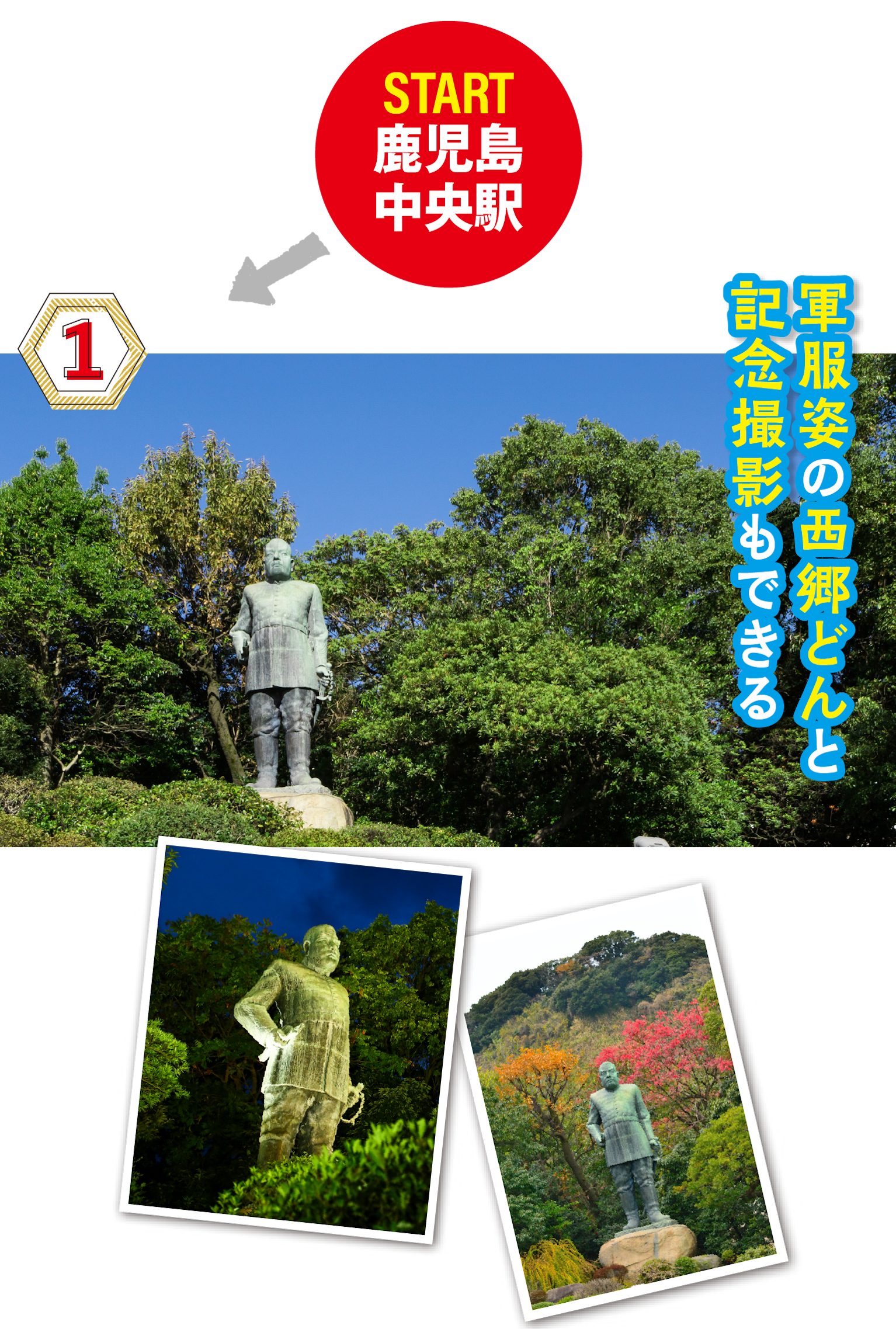 西郷隆盛、ライトアップや 紅葉シーズンも おすすめの画像