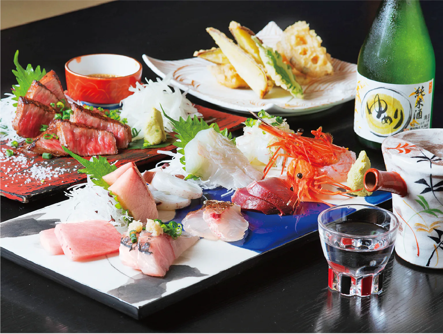 地酒がうまい海鮮居酒屋の味楽ゆめりで乾杯！の画像