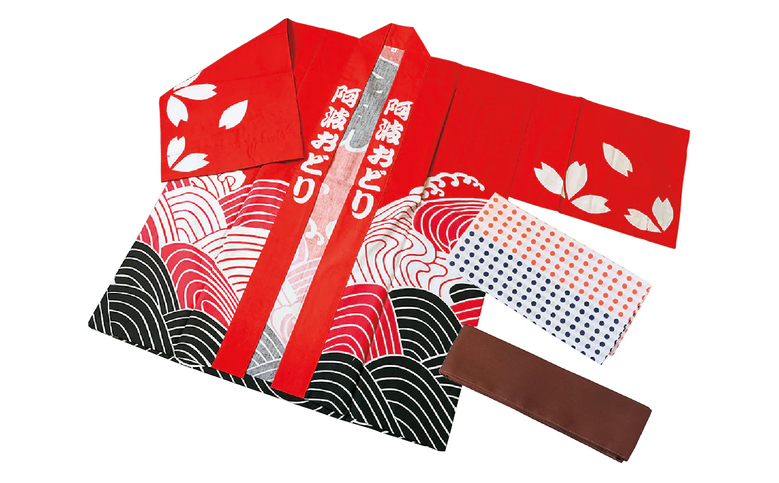 阿波おどりはっぴ赤の画像