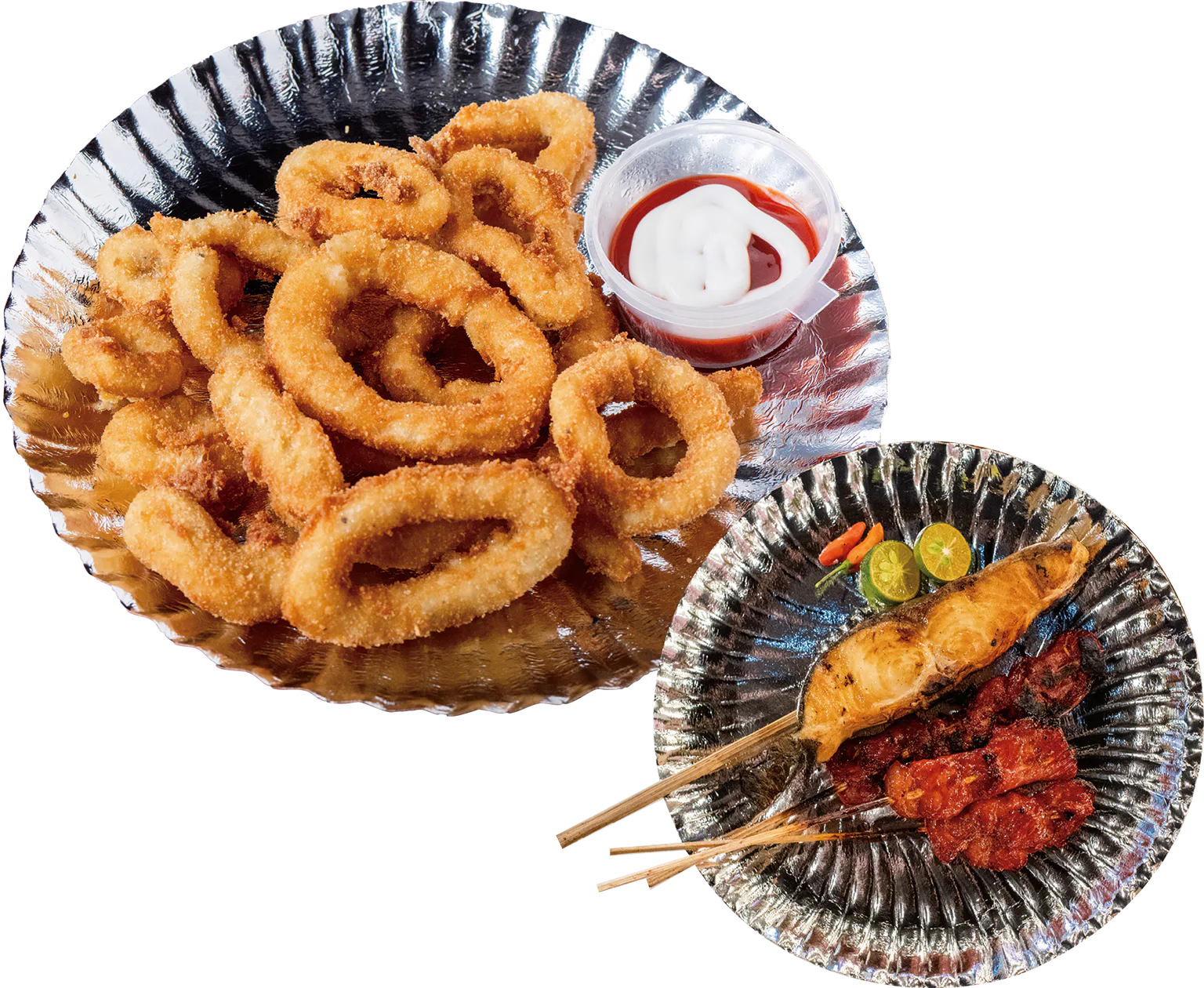 街中のレストランの画像