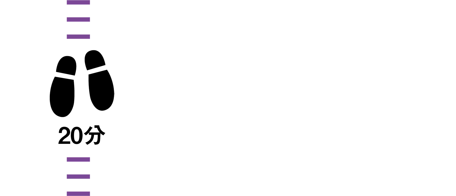 徒歩20分