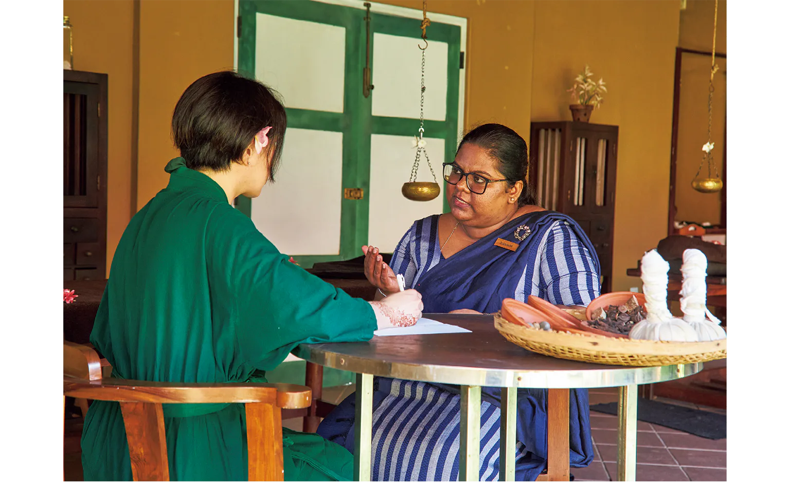 アーユルヴェーダの問診の画像