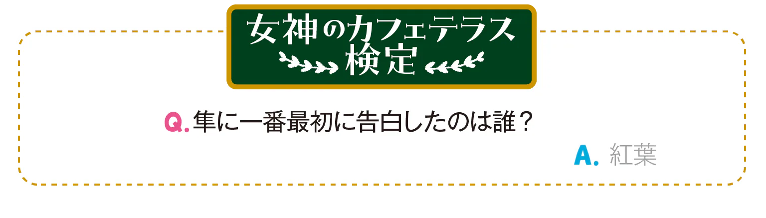 女神のカフェテラス 検定