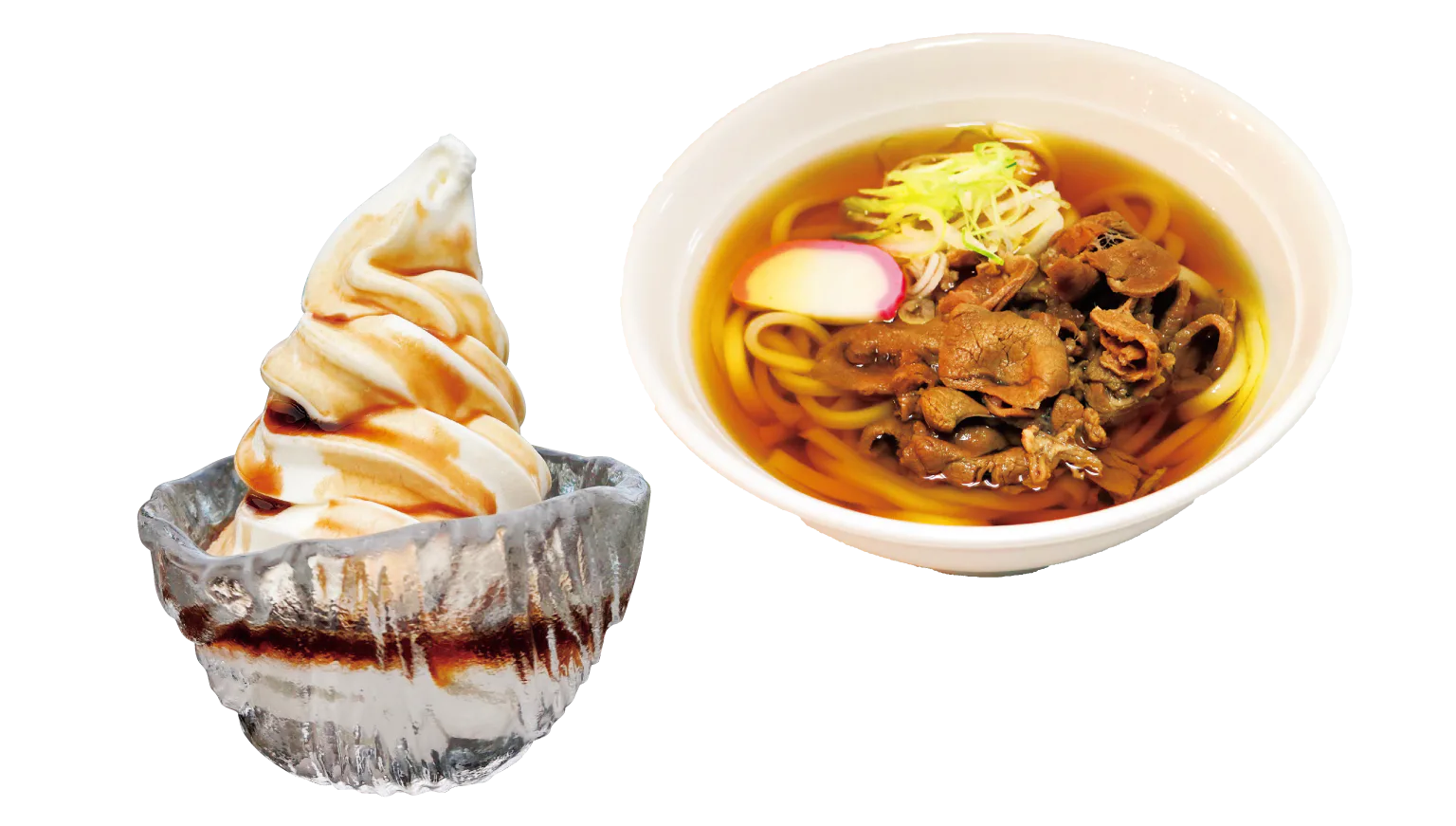 美ヶ原ソフト、鹿肉うどんの画像