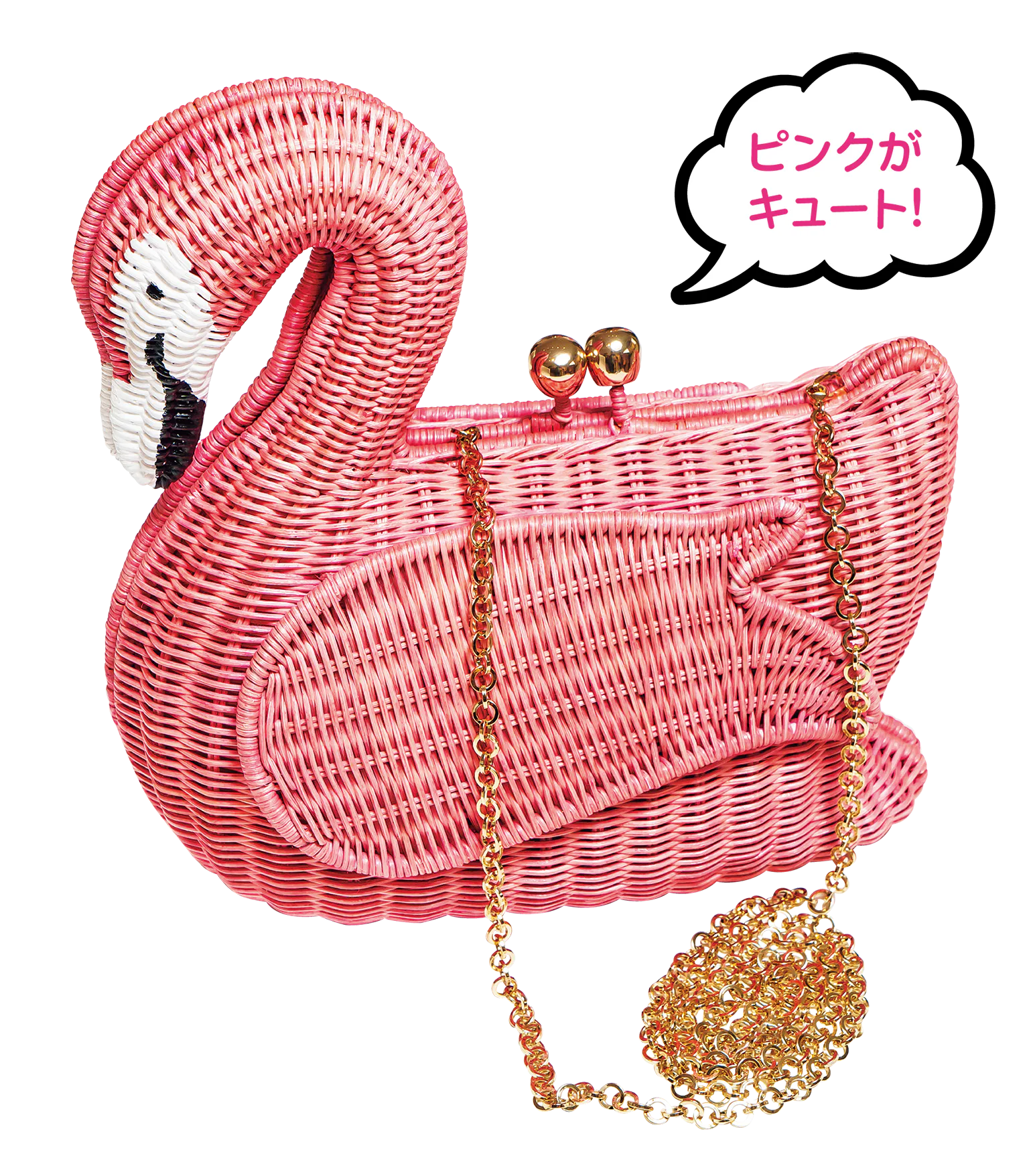 フラミンゴのバッグの画像