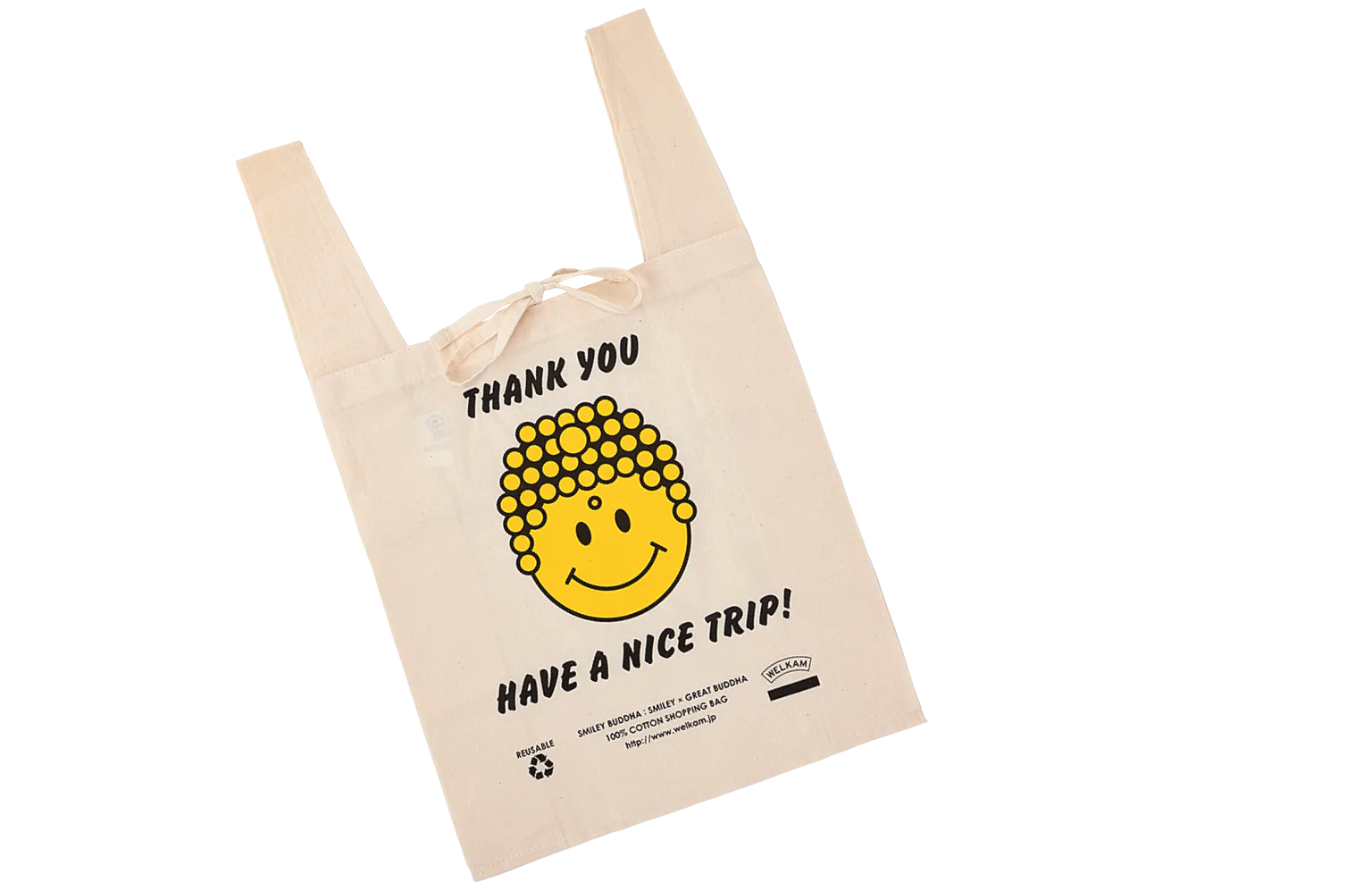 「WELKAM」のSMILEY BUDDHA エコバッグ1320円