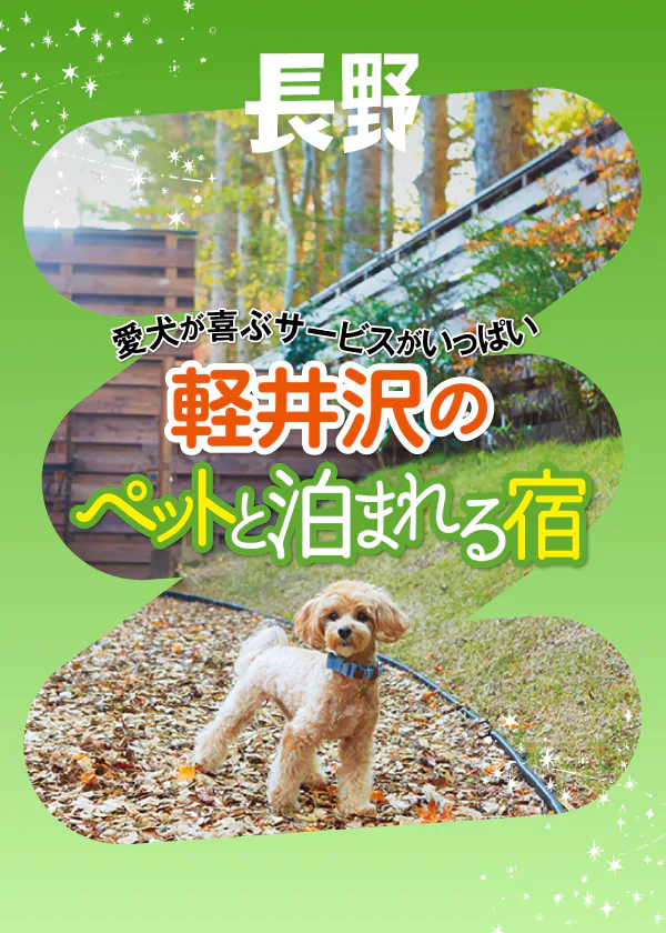 【長野・群馬】軽井沢でペットと泊まれる宿│愛犬が喜ぶサービスもいっぱい!