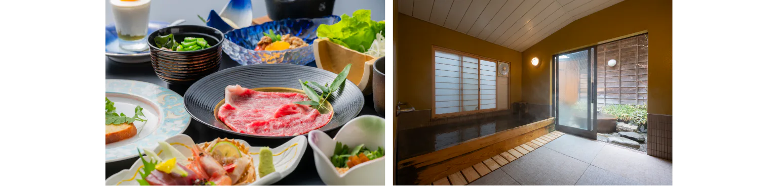 松泉閣 花月　越後の味覚が詰まった創作会席、貸切風呂「だんらん」の画像