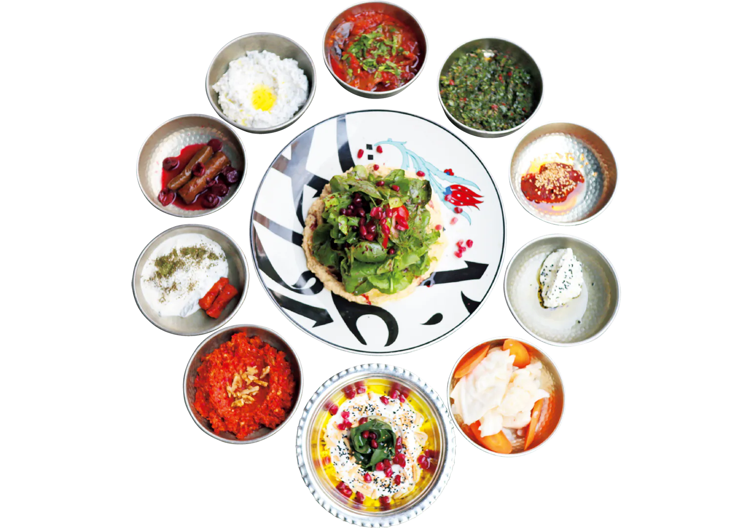 10種の前菜の画像