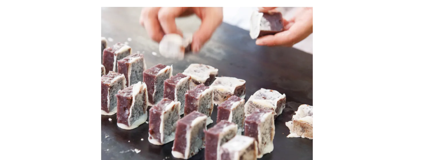 きんつば調理風景画像