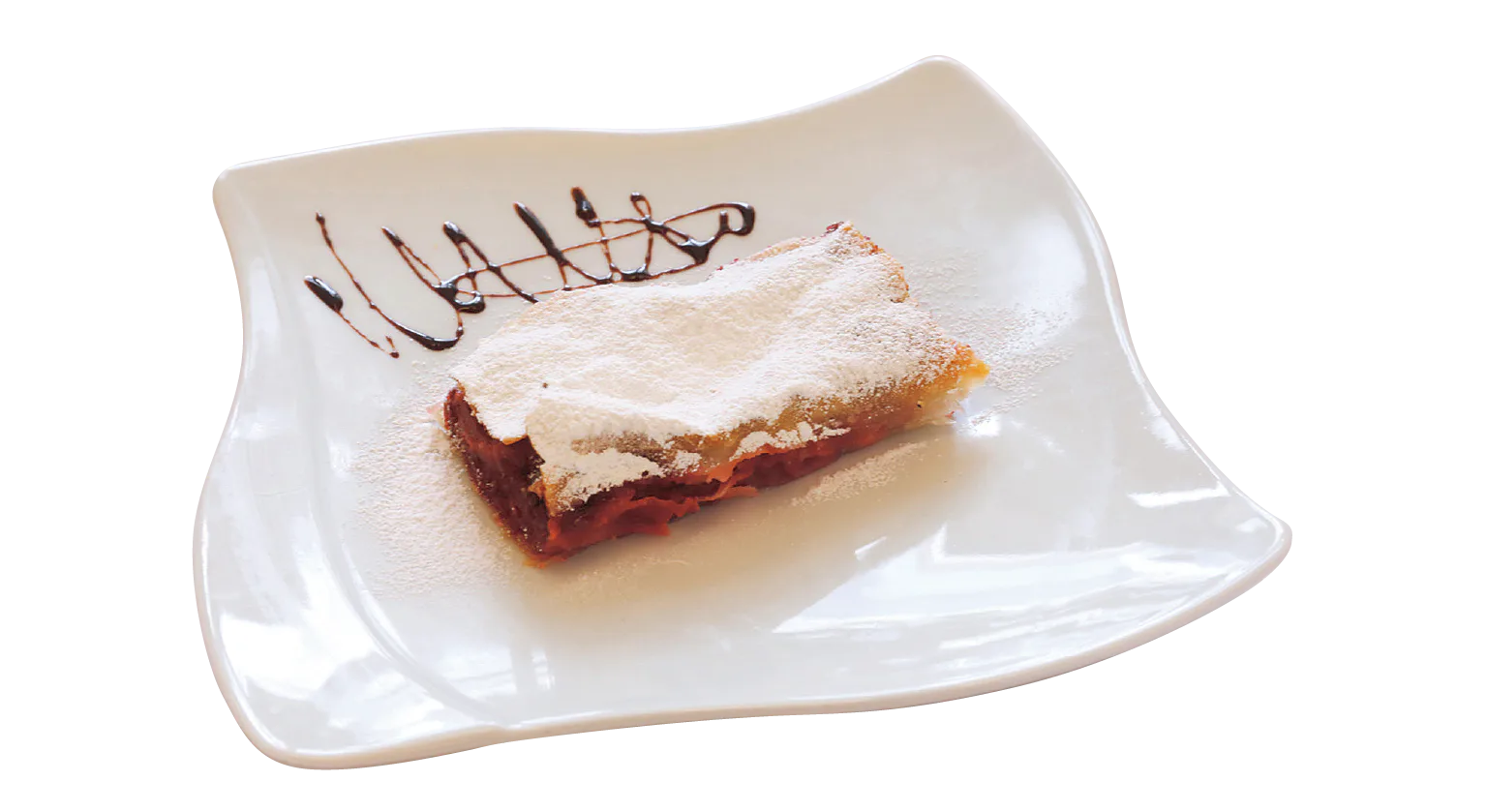 サワーチェリーの焼菓子シュトゥルーデルの画像