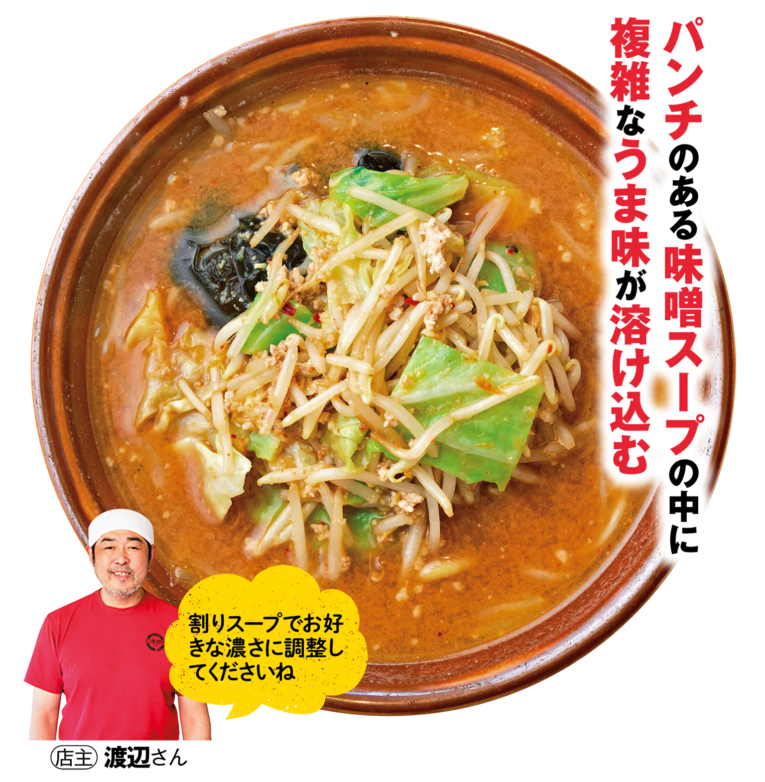 こまどりの味噌ラーメンの画像