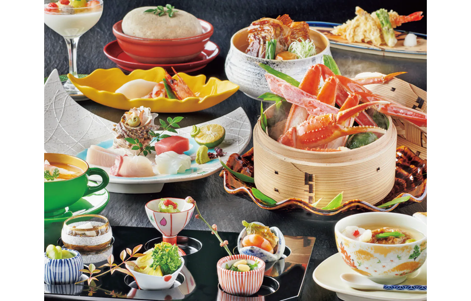 三朝薬師の湯 万翆楼の食事の画像