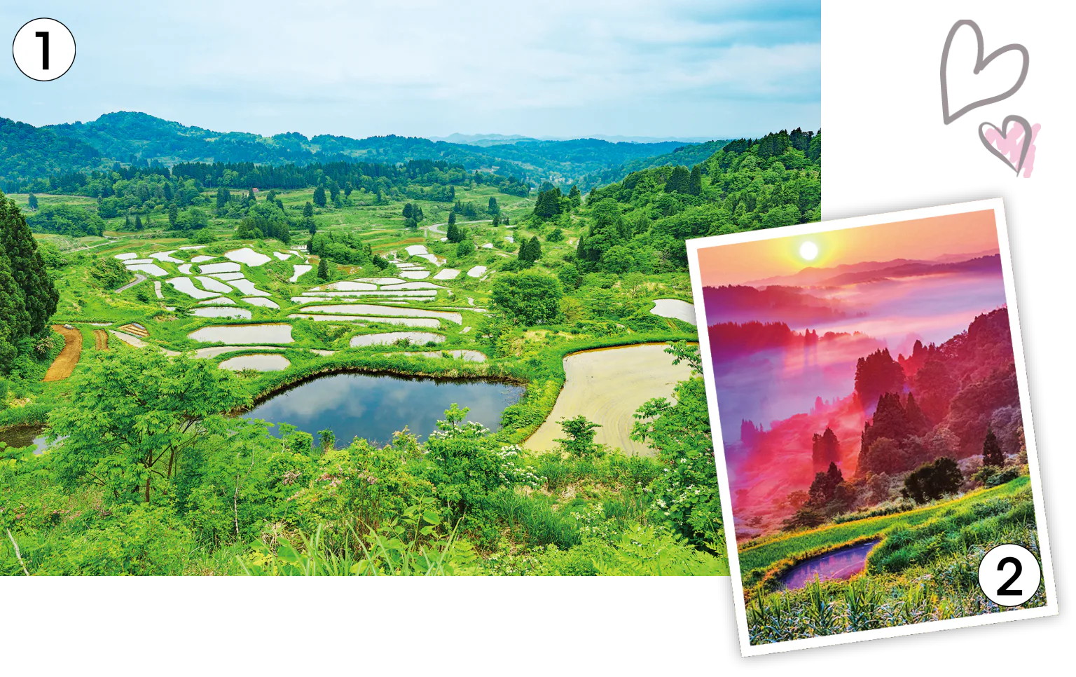 星峠（ほしとうげ）の棚田で里山の絶景に感動!の画像