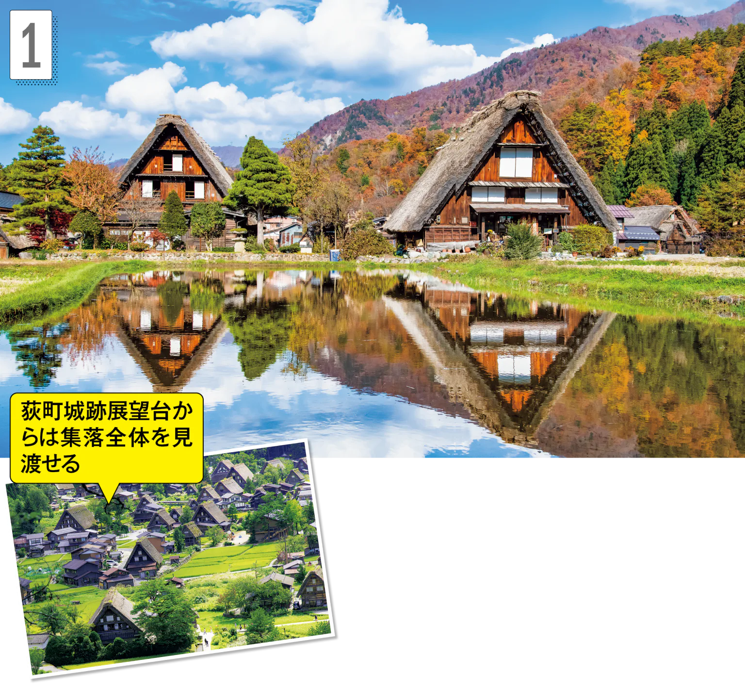 世界遺産白川郷への画像