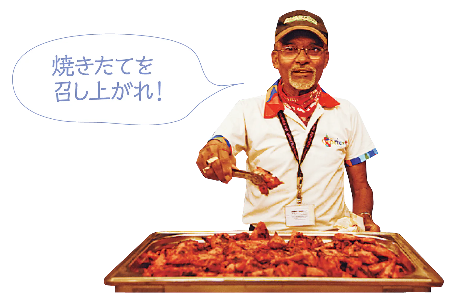 アラビアンBBQの男性の画像