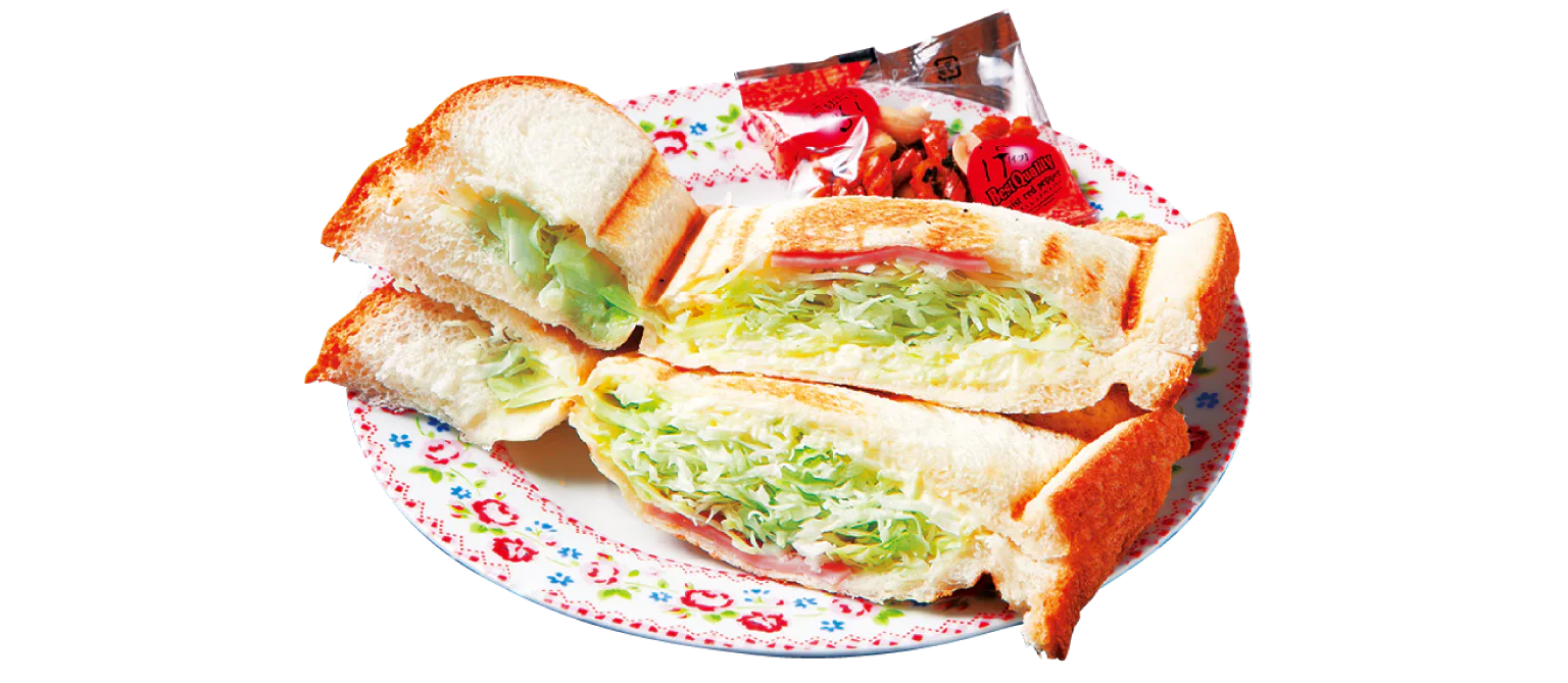 野菜サラダプレスサンド