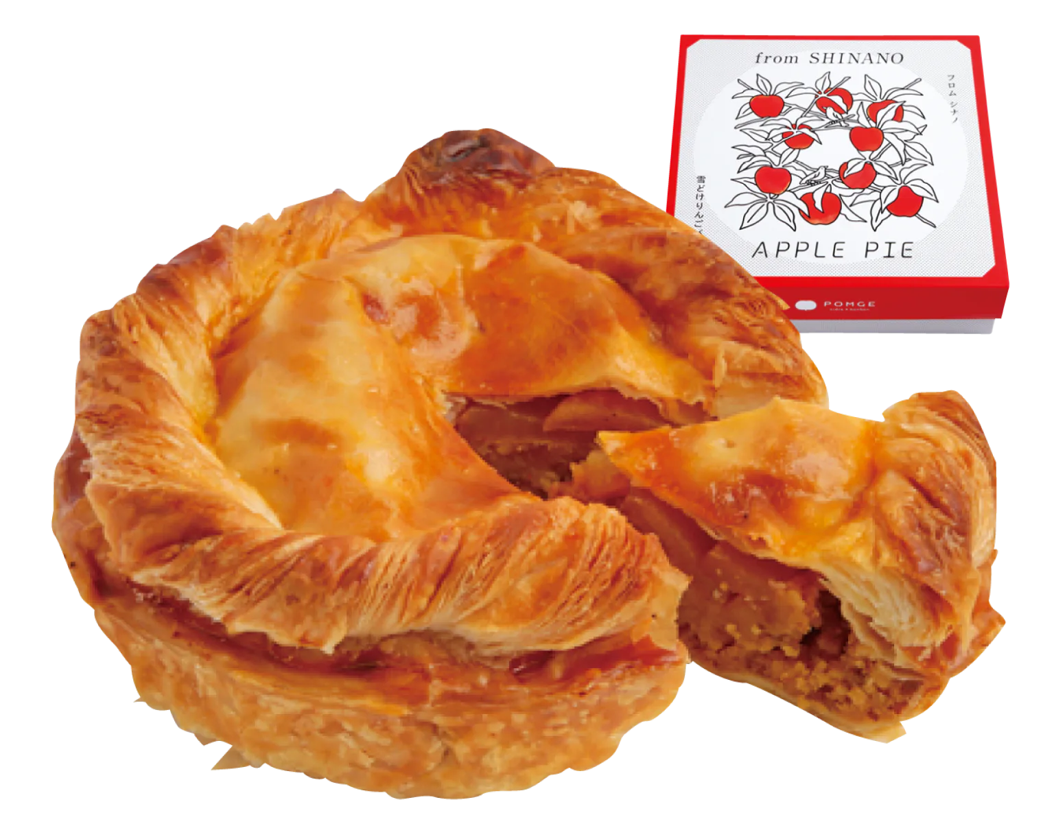 雪どけりんごパイの画像