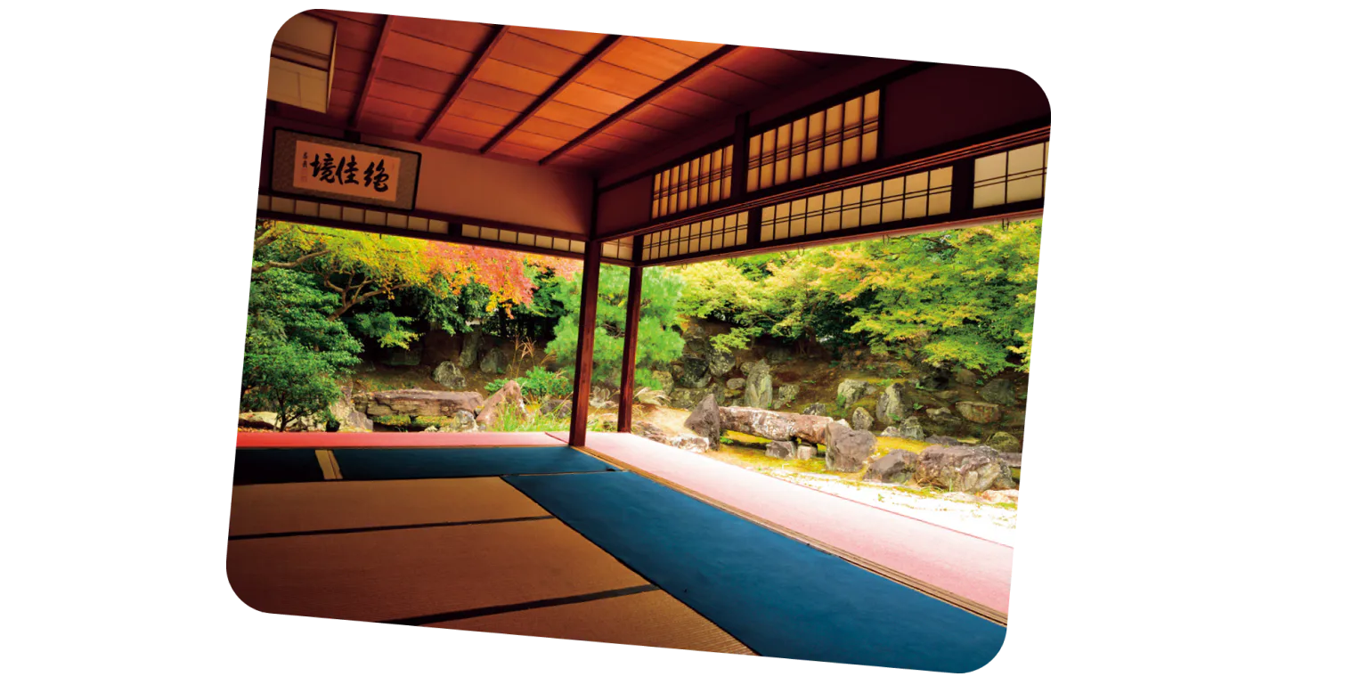 北庭と北政所が 愛した南庭の対比画像