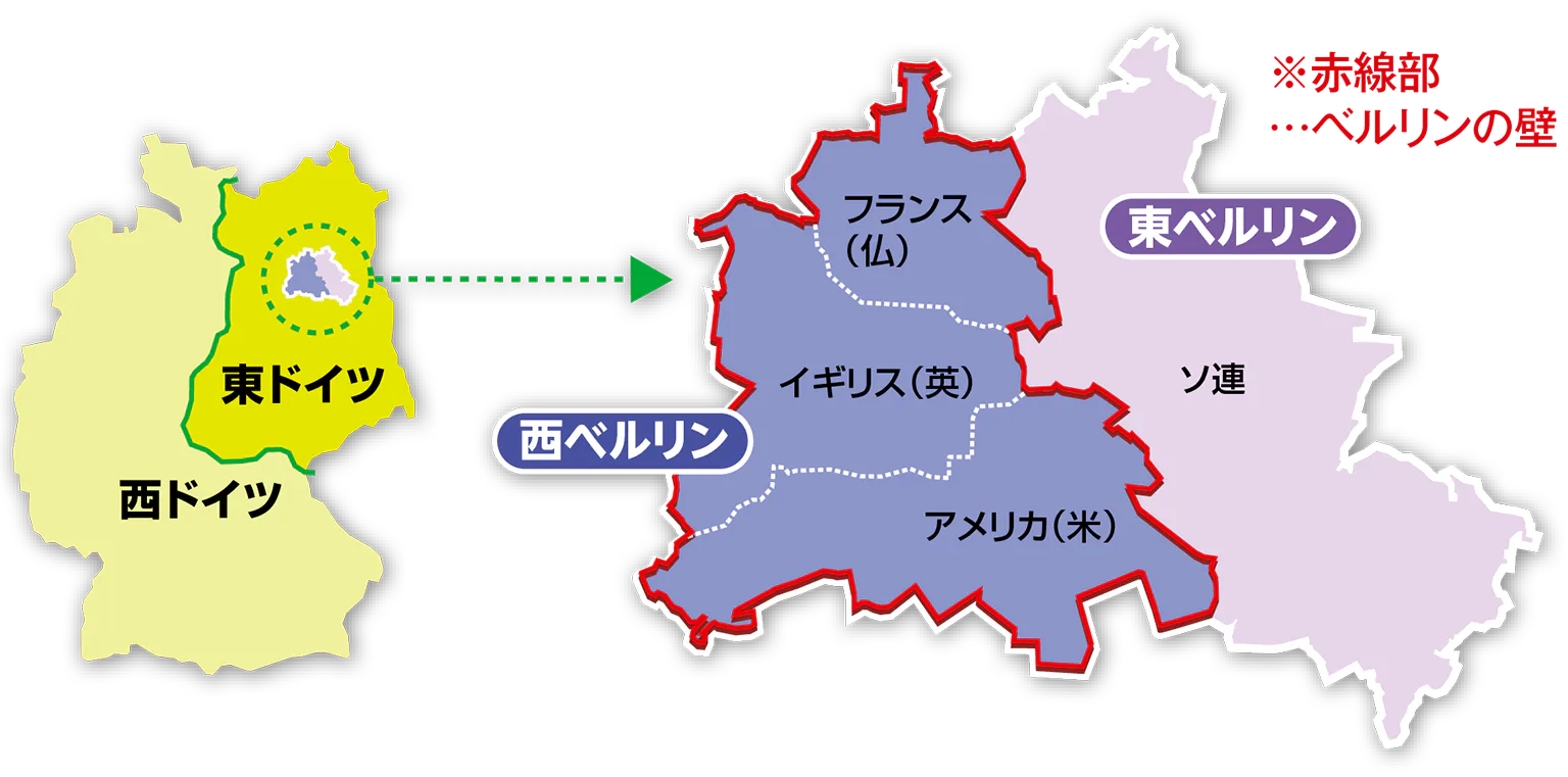 東西ドイツの画像