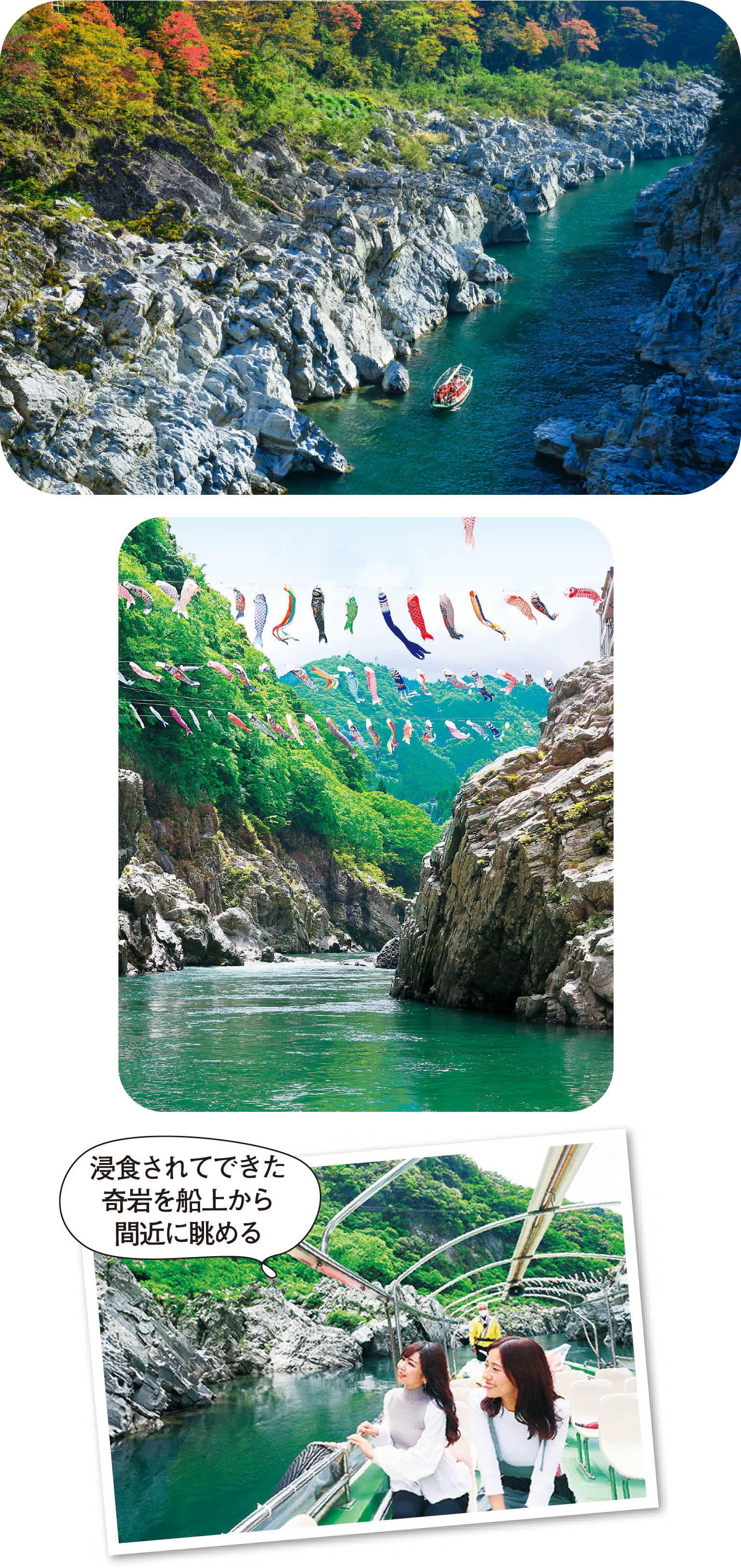 大歩危峡観光遊覧船の紹介画像