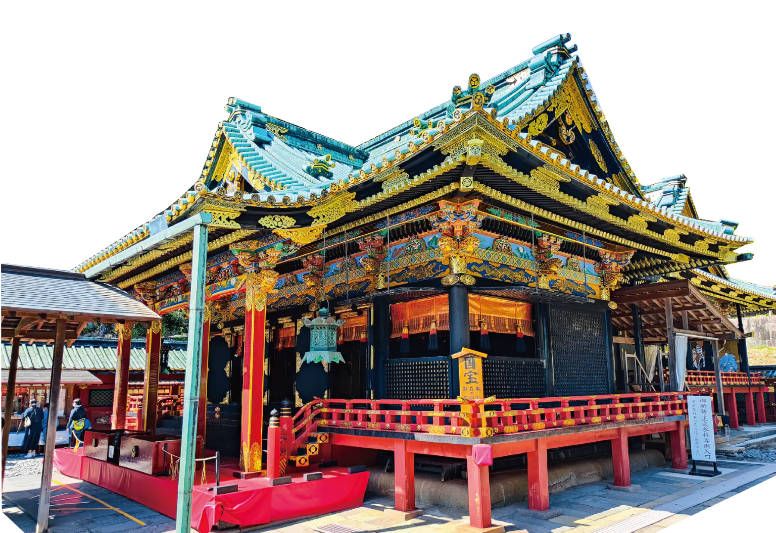 久能山東照宮の御社殿の画像